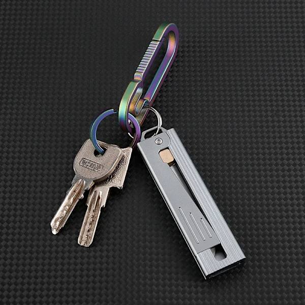 Mini blad aluminium legering håndtak kniv tyngdekraftslås utendørs bærbar unboxing selvforsvar ny liten kniv