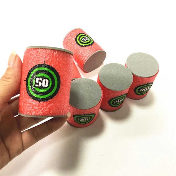 7,2 cm 100 bitar För Nerf Mjuka Kulor Dart Runda Huvud Refill Svamp Dart Barn Barn Leksaks pistol kulor För NERF N-Strike Blasters