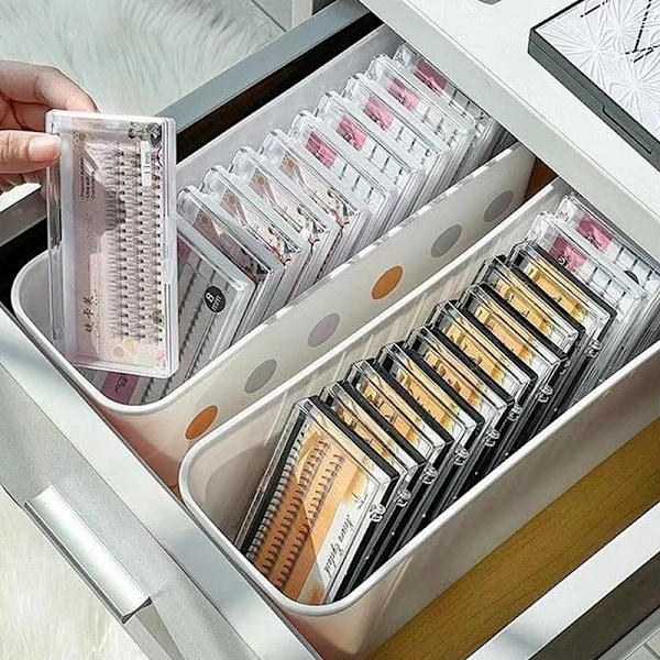 1 bitar False Ögonfrans Förvaring Låda För Ögonfransförlängning Verktyg Arrangör Fransar Tillbehör Kosmetik Smink Verktyg Förvaring Låda