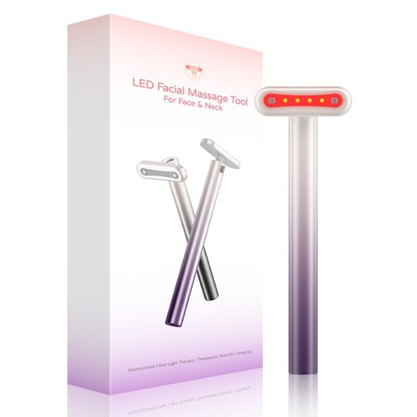 Elektrisk Fairy Stick Opladbar EMS Rød Lys Terapi Stick Ansikts Eye Massager