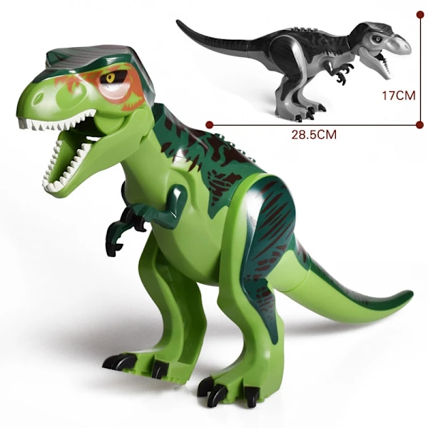 Jurassic Dino World Large Dinosaurs Figures Tegelstenar Byggnad Klossar