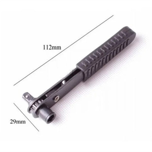 Mini Vind godkjent Ratchet Skrutrekker Skrutrekker Skrutrekker Quarter Stang Socket Nøkkel sett