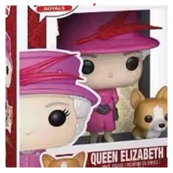 UK Queen Elizabeth II dukke med Kirky Vinyl Figur Modell Leker