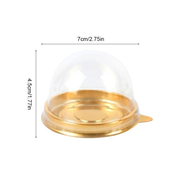 Mini Dessert Tårta Låda Behållare Transparent Muffin Konditori Bakning Förpackning Lådor