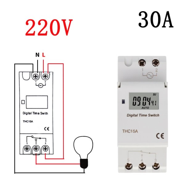 Veckovis 7 dagar Programmerbar Digital TIME SWITCH Relay Timer Control