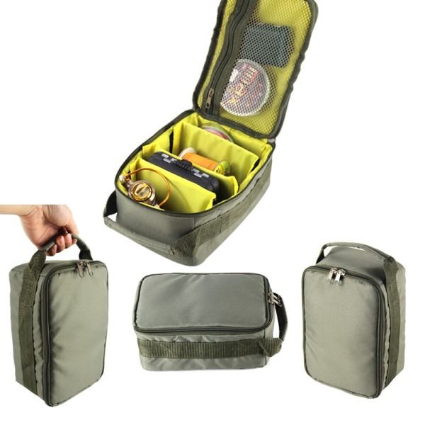Lav Pris Fiskeri Tackle Taske 3 IN 1 Fiskeri Hjul Fiske Line Lure Krog Opbevaring Håndtaske