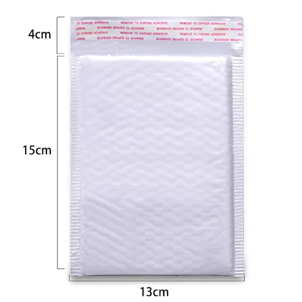 50 bitar Bubble Mailers Vit Poly Bubble Mailer Self Seal Faddered Present påse Förpackning kuvert påsar