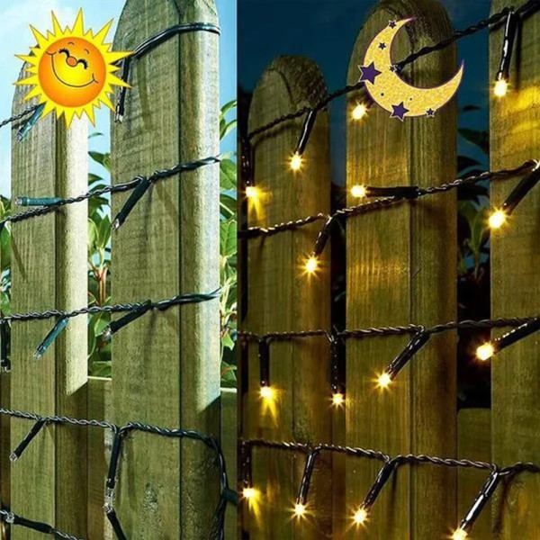 Sol String Lys Fe Have Vandtæt Udendørs Lampe Girland Til Jul Jul Ferie Fest