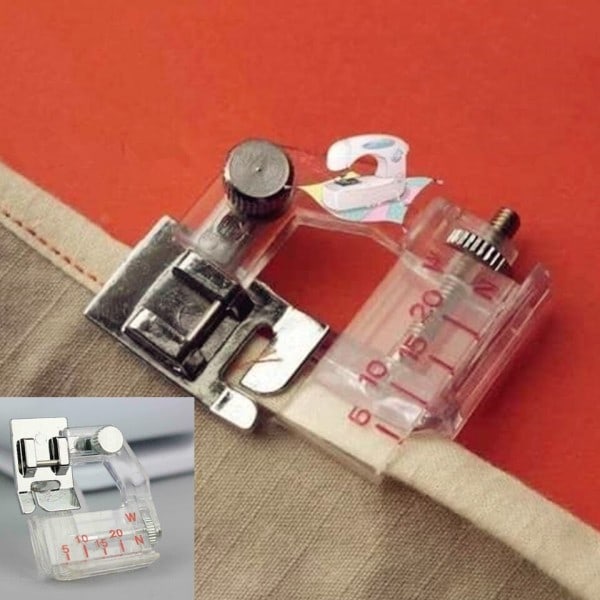Justerbar Bias Tape Indbinding Fod Snap On Presser Fod 6290  For Brother og De fleste lave skaft Symaskiner Tilbehør