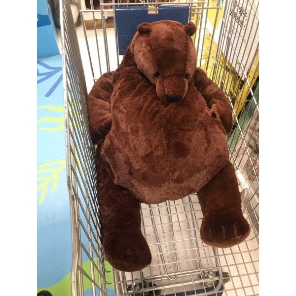 100 cm jätte simulering björn leksak Plysch leksak stoppad djur docka för barn