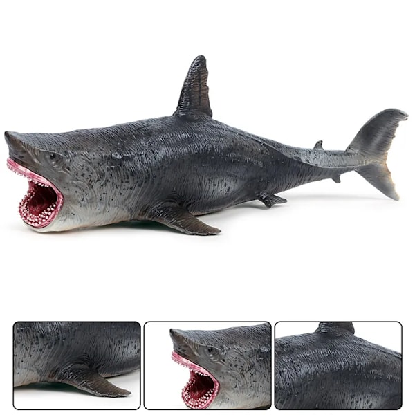 Marine Sea Life Megalodon Action Figur Klassisk Ocean Dyr Big Shark Fish Model