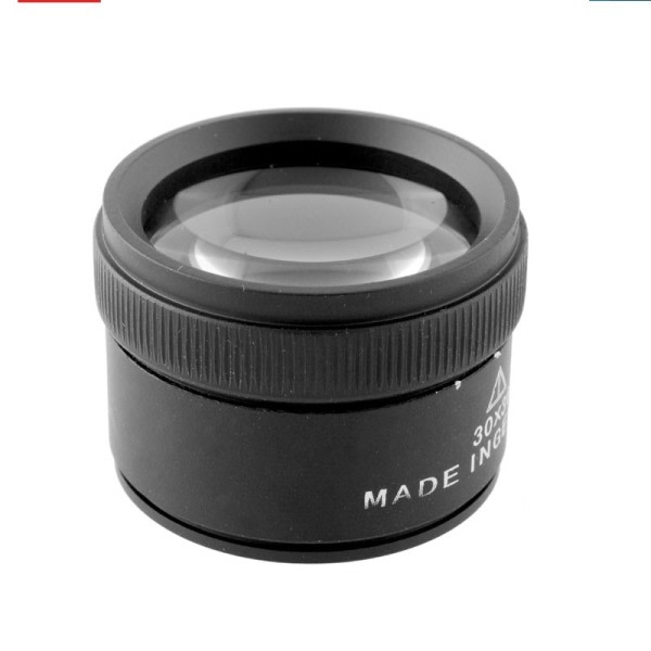 Premium 30x 40mm Mätning Förstoringsglas Förstoringsglas Lens ögla mikroskop
