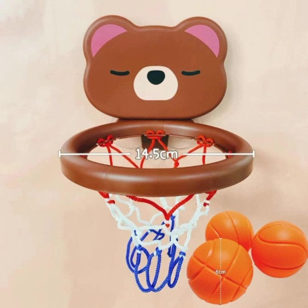 Baby badkar leksaker sugkopp skytte basket båge med 3 boll badrum badkar dusch leksak