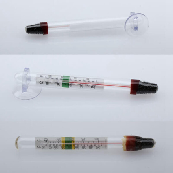 Glas meter akvarium fisk tank vand temperatur termometer