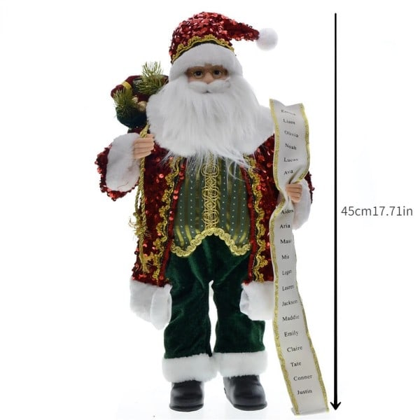 Stor Stående Julenissen Dukker Jul anheng God jul Tre Dekor