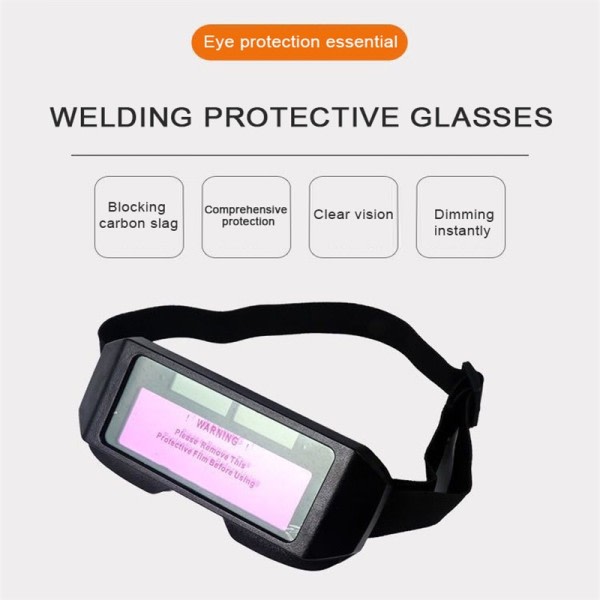 Automatisk Dimmer Svetsning Glasögon Argon Arc Welding Solar Goggles Special Bländskydd glasögon