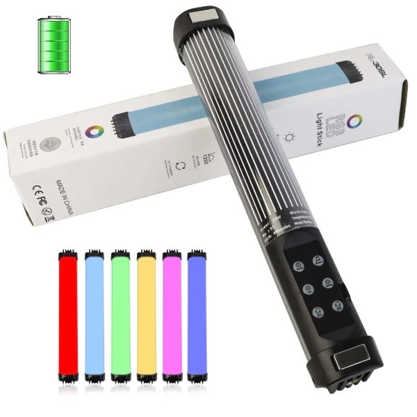 Bærbar RGB Magnetisk Fotografi Belysning Håndholdt LED Fill Lys Stick
