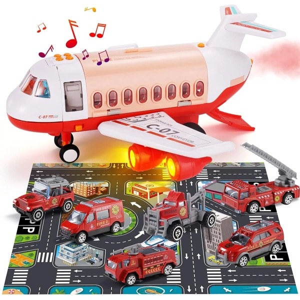 Simulering Tröghet Flygplan Musik Stroy Med Ljus Passagerare Plan Diecasts Barn Utbildnings leksak