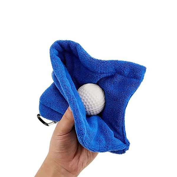 Fyrkantig Mikrofiber Golf Bol rengöring handduk med karbinhake krok vatten absorption rengöring golf klubba för huvud torka duk rengöring