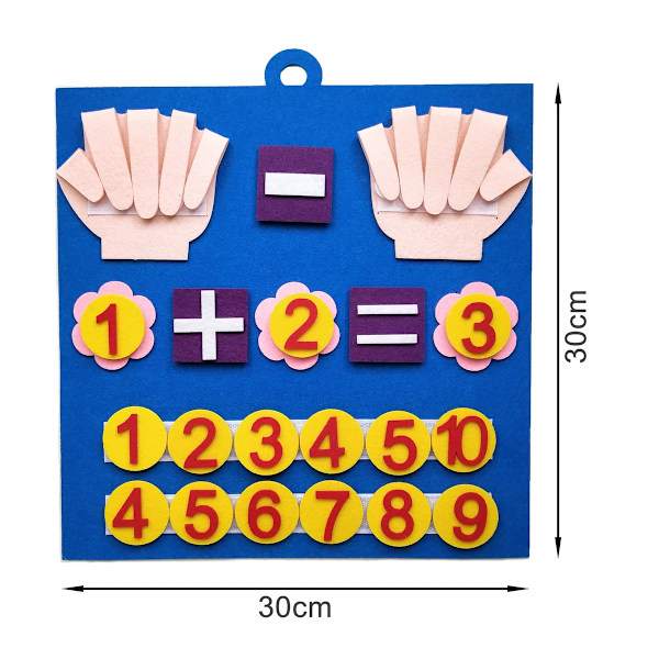 Bedste kvalitet Børne Montessori Legetøj Fit Finger Tal Matematik Legetøj Børn Tælle Tidlig Læring For Småbørn Intelligens Udvikle 30*30cm