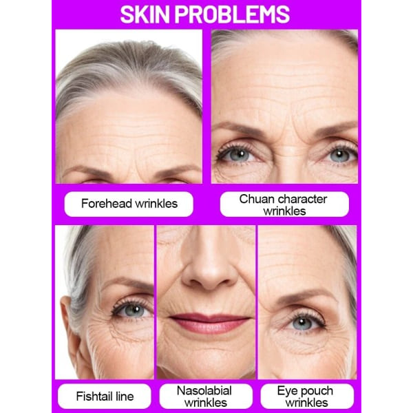 Effektiv Anti-aldring Anti-rynke Ansiktsbehandling Serum Fjerner Ansikts Rynker Fine linjer