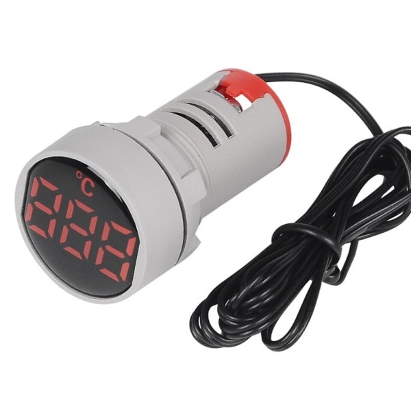 22mm LED Digital Display Tempetature  Indikator Signal Termometer