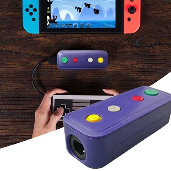 Trådlös Bluetooth-kompatibel adapter omvandlare med USB kabel Fit for Nintend Switch for Game Cube/Classic Edition for Wii Classic