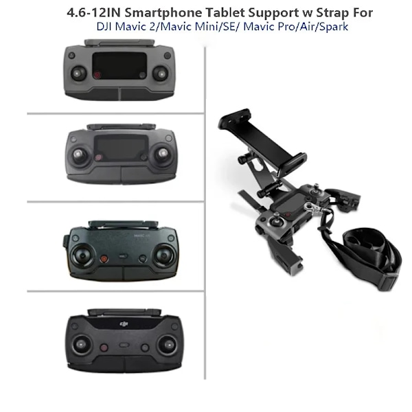 Surfplatta hållare fäste telefon för DJI Mavic 2 Pro Zoom Mini 1 SE Drone monitor framifrån vy fäste