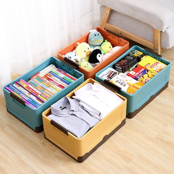 Vikbar Förvaring Låda Multifunktions Vikbar Organizer Container Plast Diverse Förvaring Material Organizer Låda