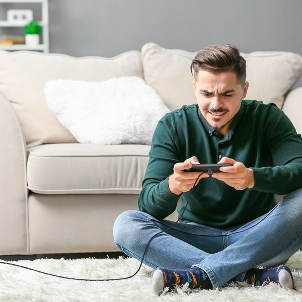 USB Type C kabel 180 grader hurtig opladning mobil telefon oplader kabel