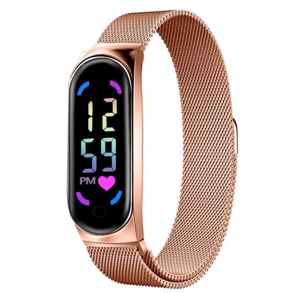 LED Dame Ur Magnetisk Urrem Rem Vandtæt Touch Feminin Ur Mode Digital armbåndsure