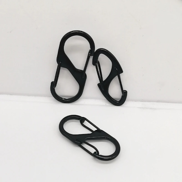 10 pieces S Shaped Carabiner Metal Doble Hooks Carabiner