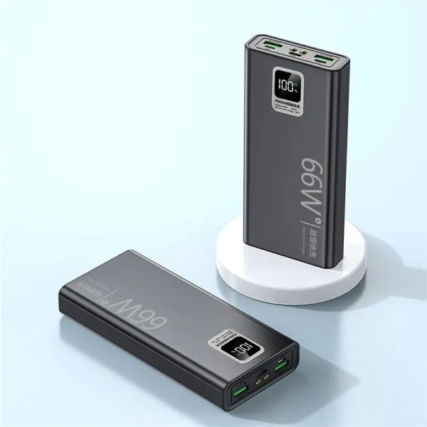 30000mAh Digital Display Power Bank 66W Super Rask Lading