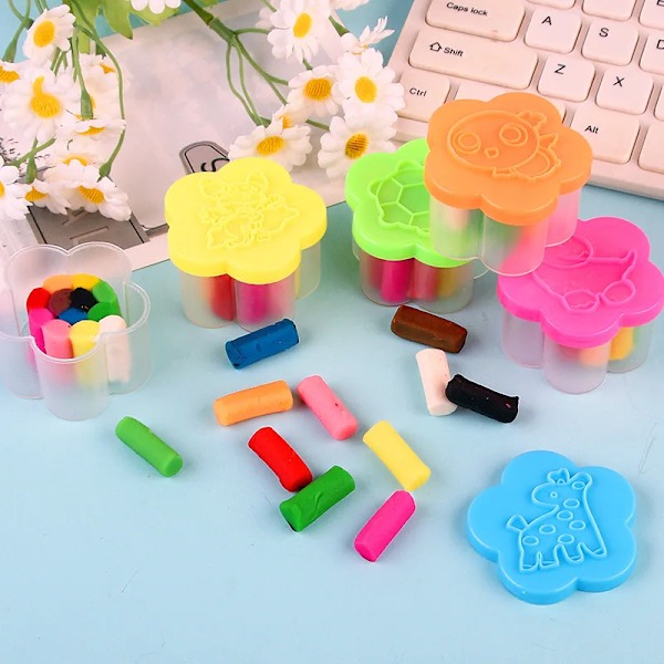 24 stykker æske børn fødselsdag fest store overraskelser gaver for børn diy farve ler håndlavet plasticine