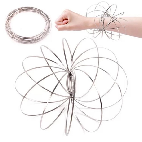 Flow lelu Magic Fidget Ring Toroflux Amazing Flow Ring lelut Kinetic jousi lelu