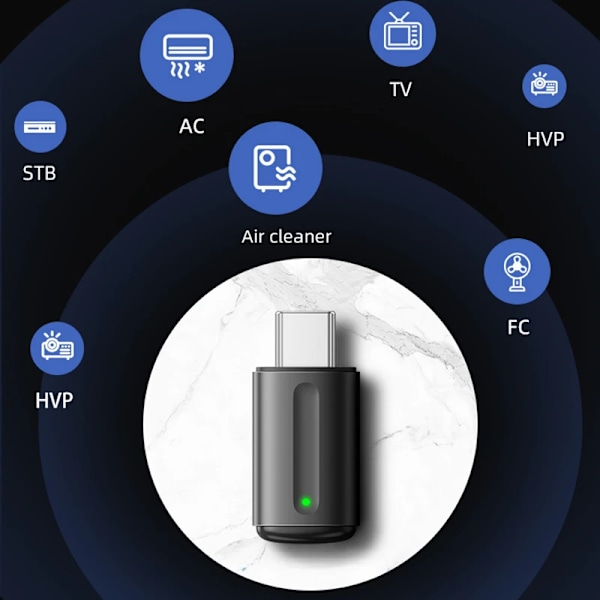 Smartphone IR Mini Adapter Smart Infraröd Fjärrkontroll Typ C IR Blastare Telefon APP Kontroll