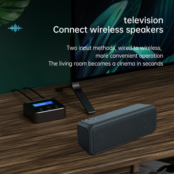 Bluetooth 5.0 lähetin vastaanotin EDR langaton sovitin USB sovitin 3,5 mm AUX RCA