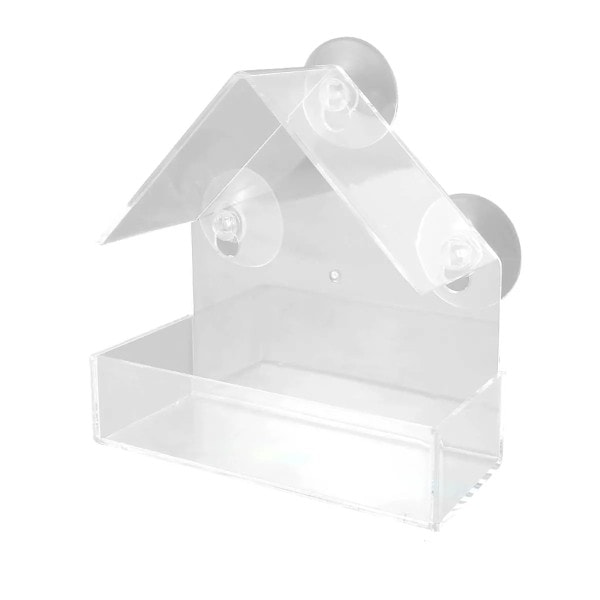 bästa kvalitet Fönster Vild Fågelmatare Hus Transparent Vild Bord Lagtagbart Sug Koppar Glidande Foder Fricka för Trädgård
