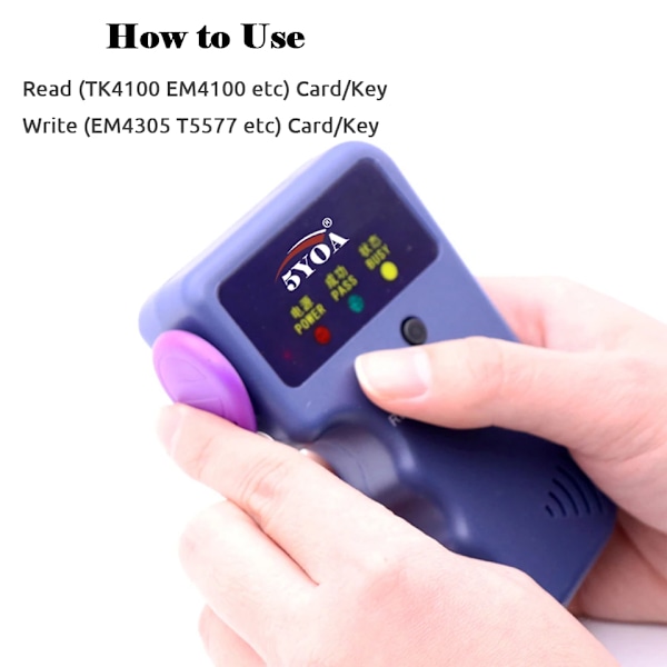 125KHz RFID Programmer Duplikator Copier Writer Reader Writer ID Card Cloner & key