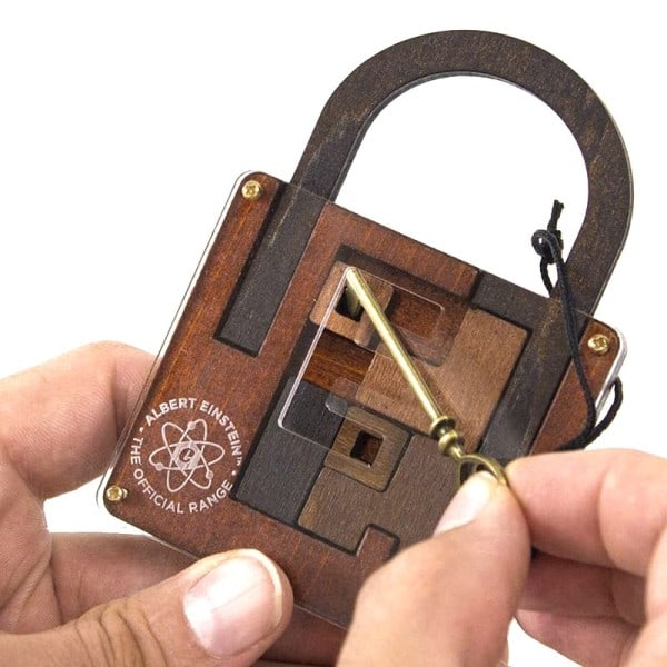 Korkea Vaikeustaso IQ Einstein Lukko Puzzle Klassinen Puinen Puzzle Peli Aikuisille