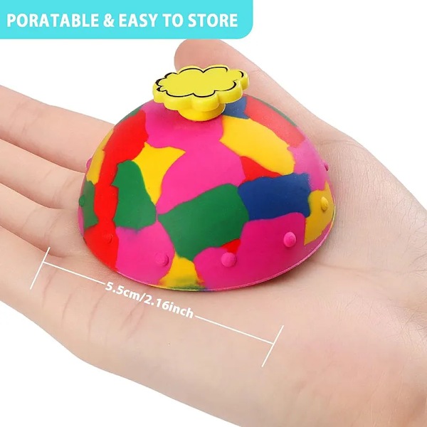 Hip Hop Hopp Halv Sida studsande Ball Anti Stress Fidget Leksaker