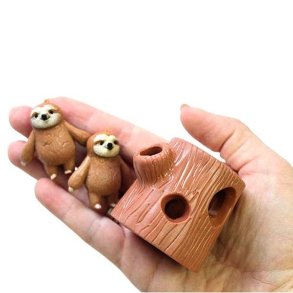 Barn's Nyhet Små leksaker Kreativt Kläm Träd Stubbe Sloth  Dekompression Vent Vuxen Kontor Avkoppling leksak