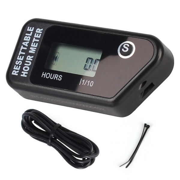 Trådløs Vibration Time Tæller Auto Motor Timer Tæller Måler