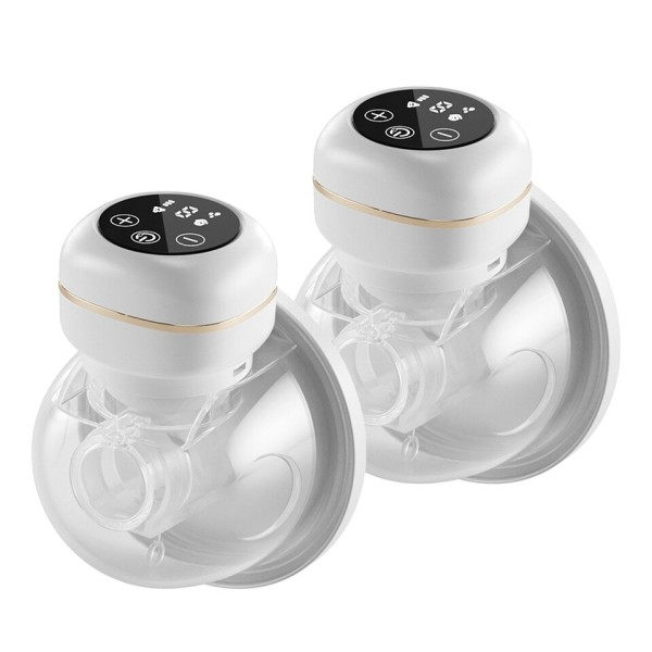 Bærbar bryst pumpe elektrisk bryst pumpe håndfri lav støj mælk udtrækker med 26mm silikone flange
