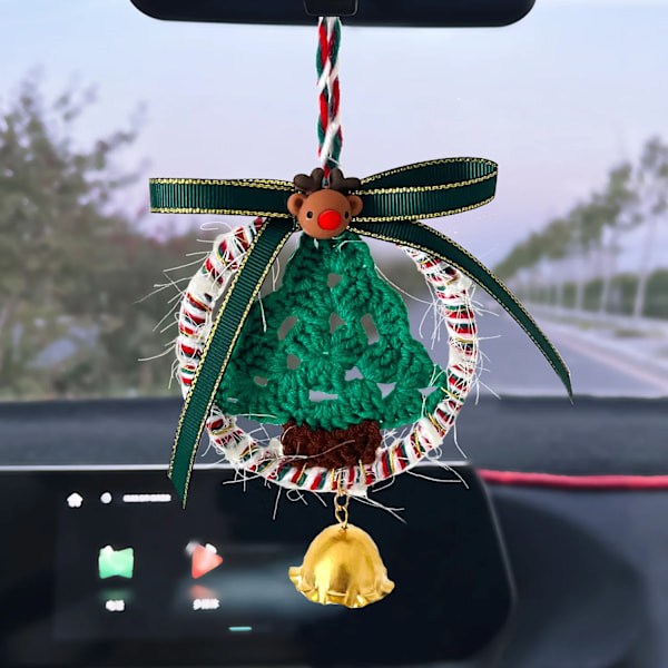 Joulu Taustakuva Peili Unelma Sisustus Kuu Auto Sisustus Käsinkudotut Lumihiutale