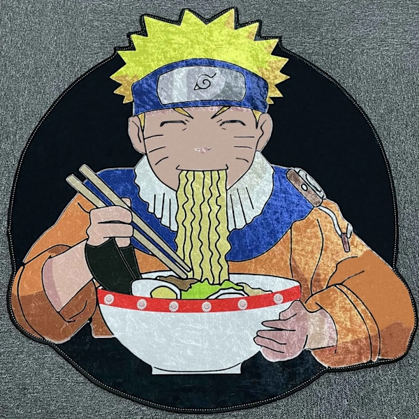 Anime Naruto Irregular Shape Custom Tepper Stue Room Bad Kitchen Matte Manga Kawaii Mykt Teppe