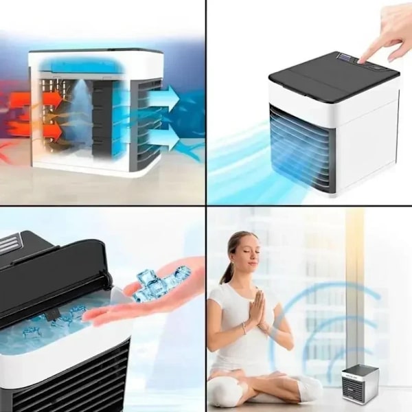 Mini luftkonditionering kylning fläkt Multifunktionell USB hem portabel skrivbord luftkonditionering