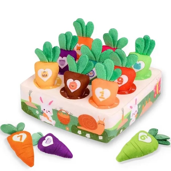 Montessori lelut vauva veto porkkana pehmo lelu numero muoto väri sopiva lelut