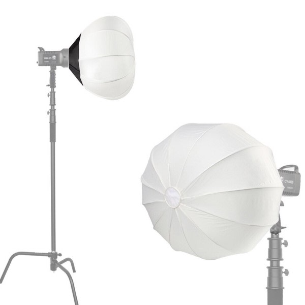 65CM Bowens Mount Softbox och 100W Lampa Globe Lantern Quick Ball Diffuser Ring Soft Light