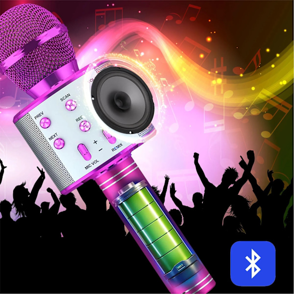 Karaoke Bluetooth Kaiutin mikrofonilla